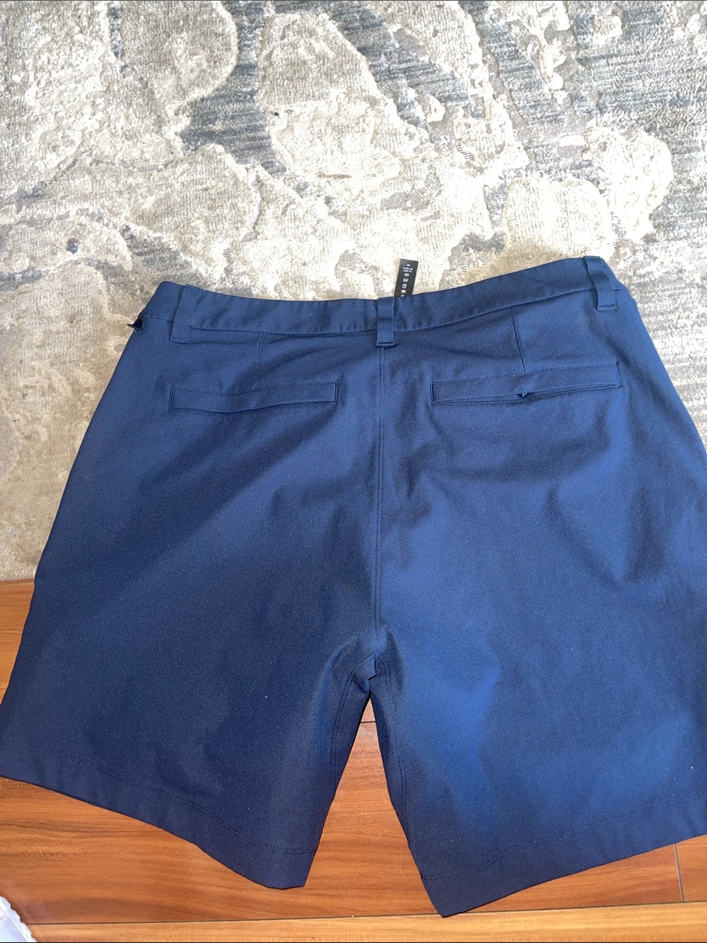 lululemon athletica Navy Flat-Front Performance Shorts - Picture 4 of 5